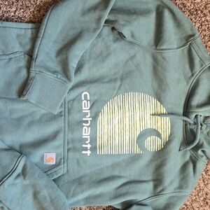Carhartt Teal Relaxed Fit Hoodie